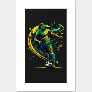 Brazil Soccer Quality Art Design Posters and Art